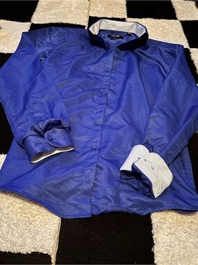 Nine West royal blue slim fit dress shirt